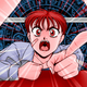 A screenshot from Ayayo's Live Affection shows someone shouting and wagging a finger in-between another person's legs.